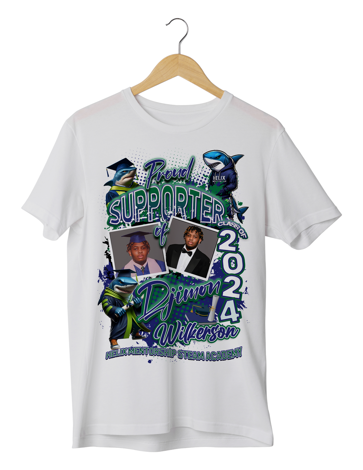 Custom "Proud Supporter/Dad/Mom" Graduation T-Shirts